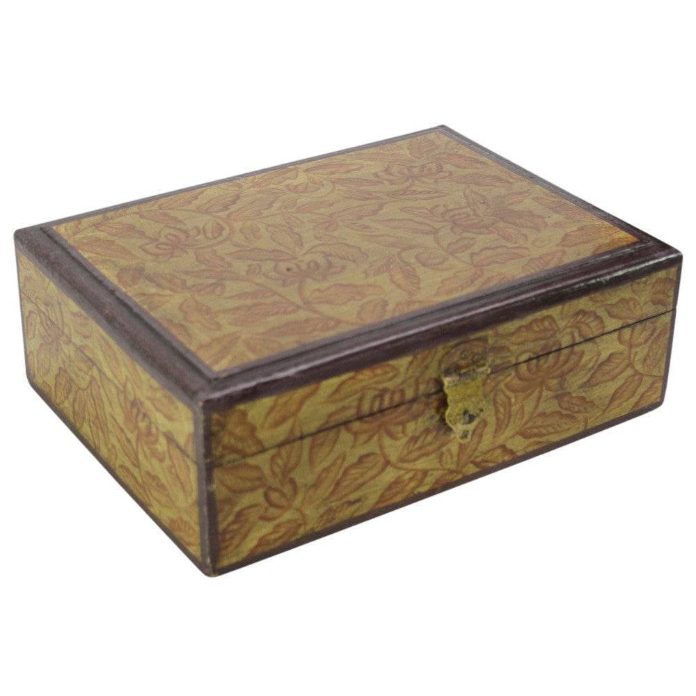 Floral Painted Jewelry Box