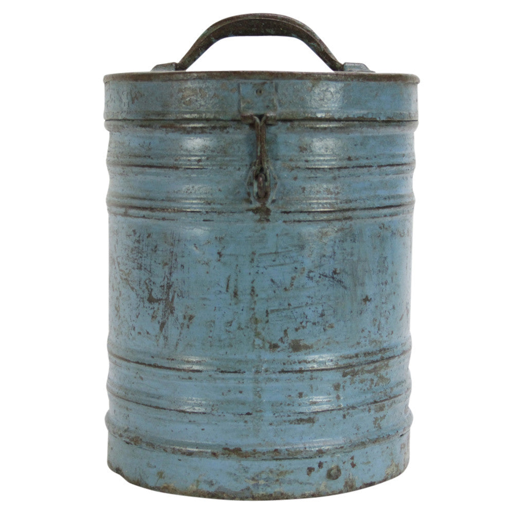 Blue Grain Storage Container