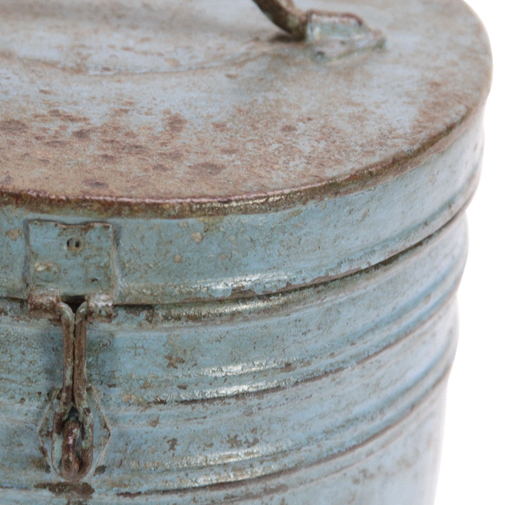 Blue Grain Storage Container