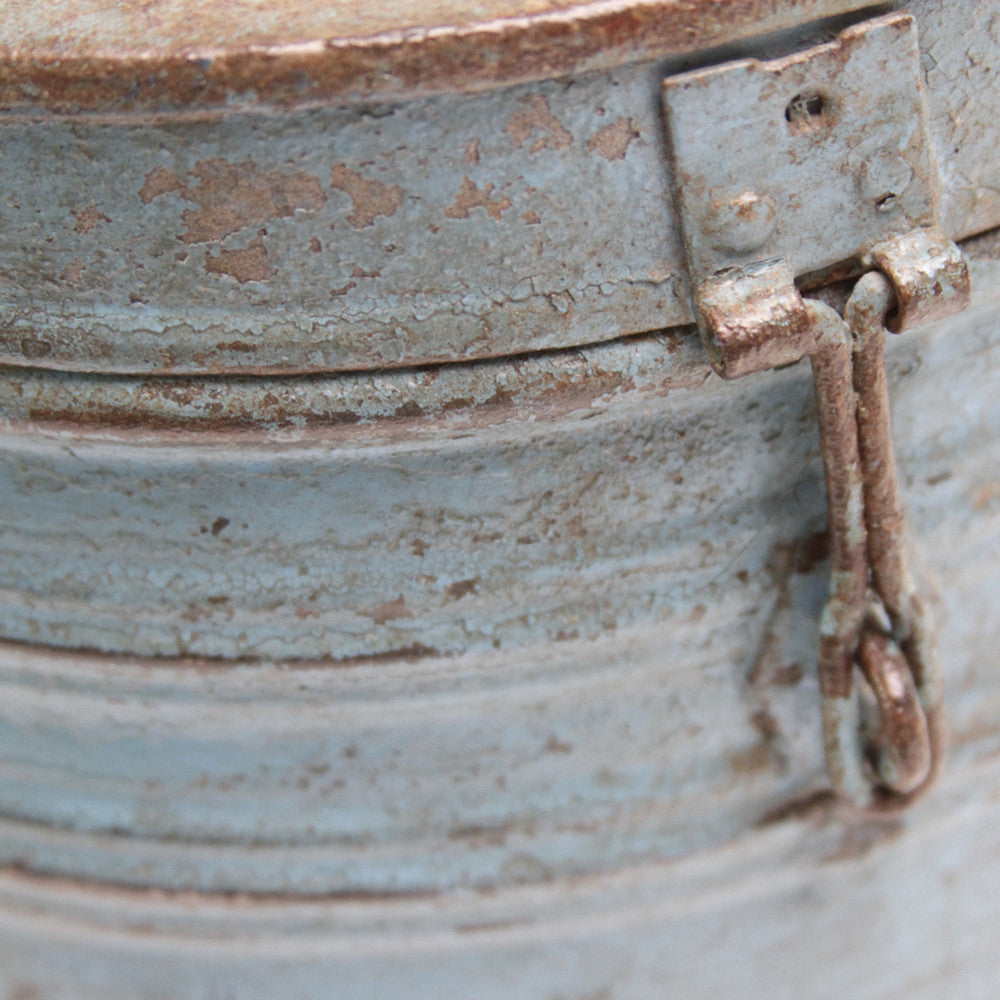 Blue Grain Storage Container
