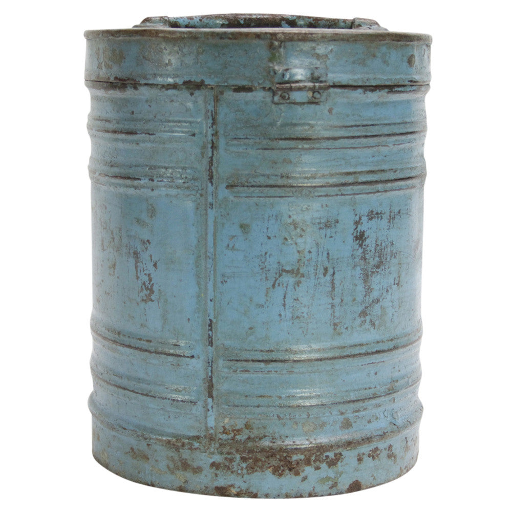 Blue Grain Storage Container