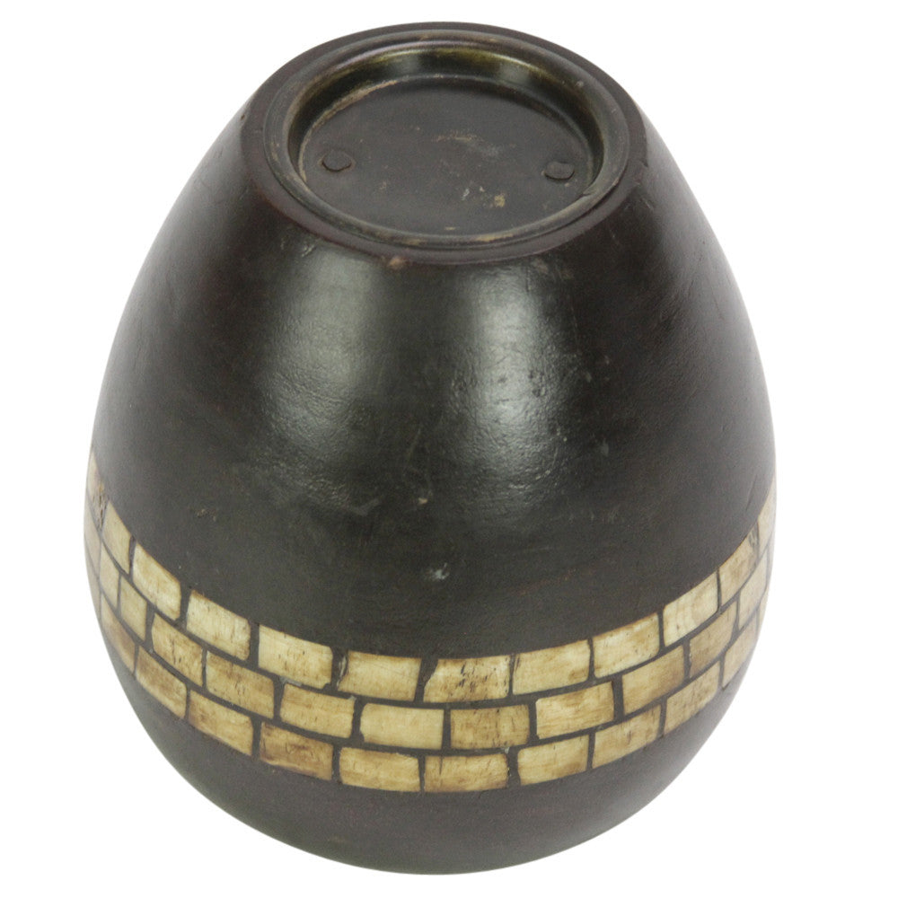 Bone Inlay Candleholder