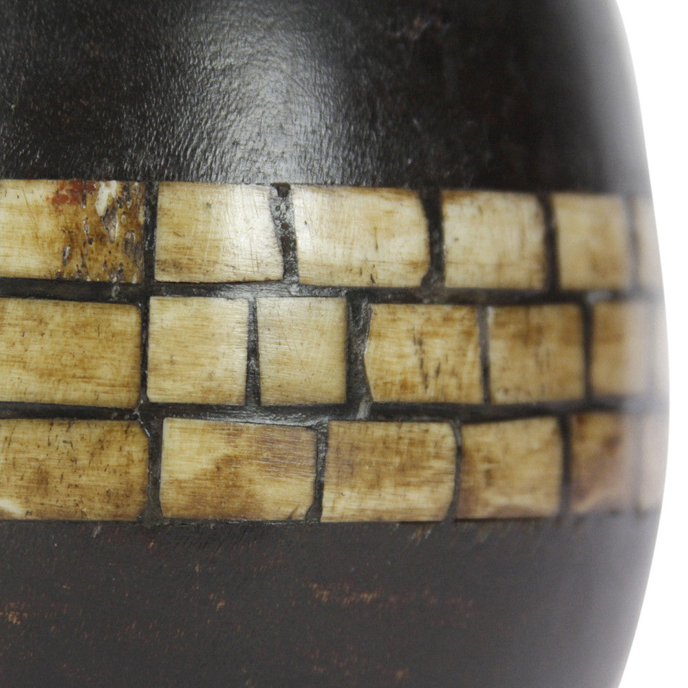 Bone Inlay Candleholder