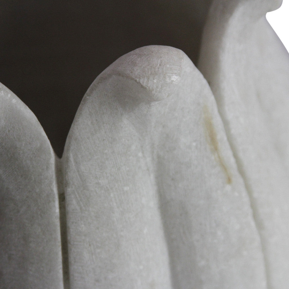 Marble Lotus Bud Vase