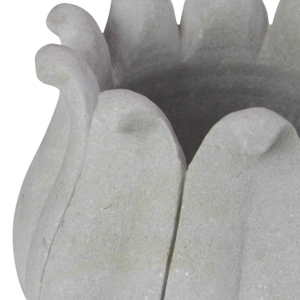 Large Marble Lotus Bud Vase