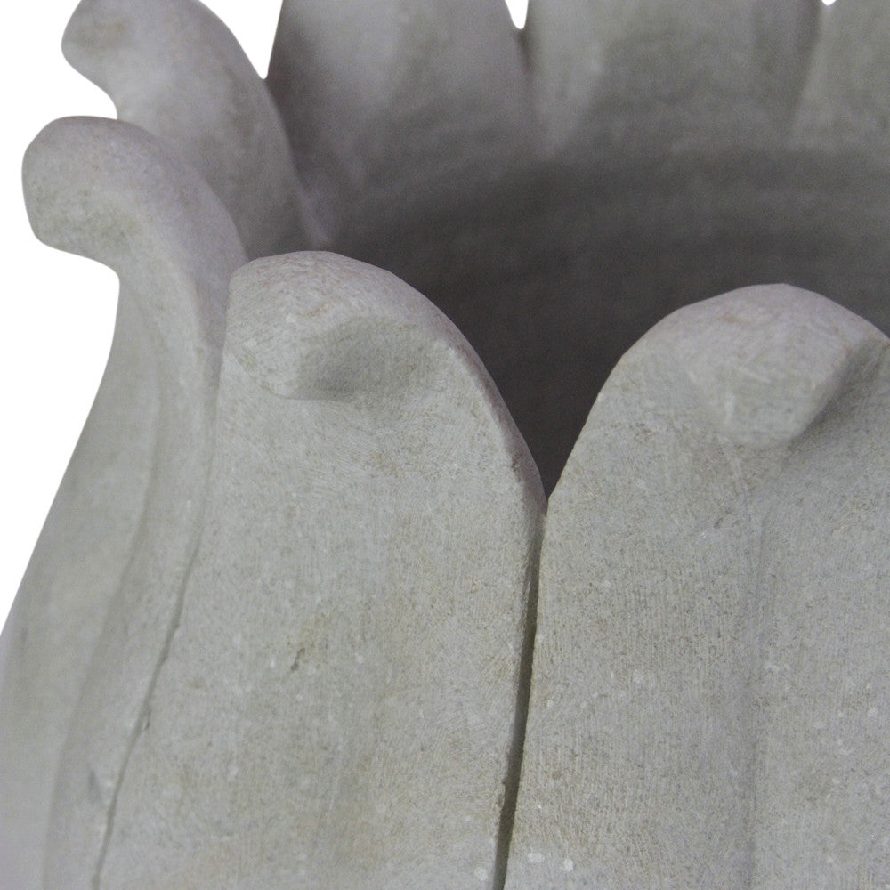 Large Marble Lotus Bud Vase