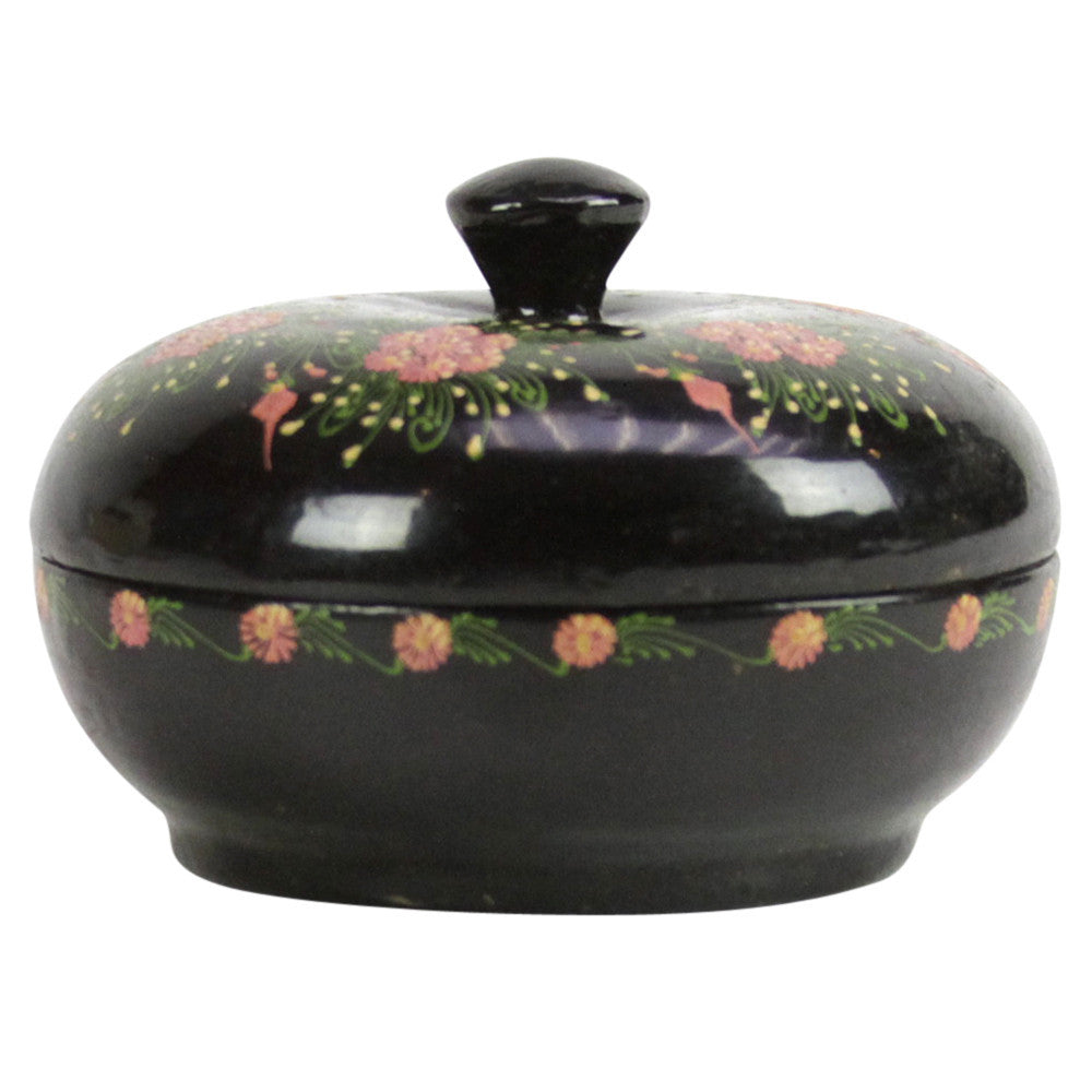 Ebony Floral Kashmiri Painted Box