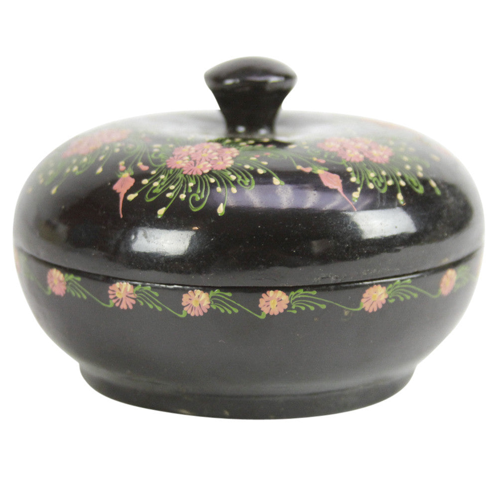 Ebony Floral Kashmiri Painted Box