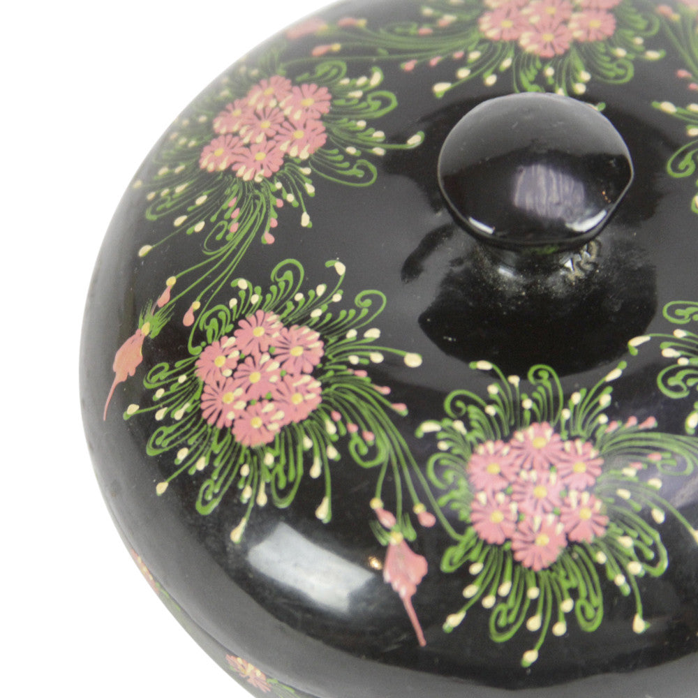 Ebony Floral Kashmiri Painted Box