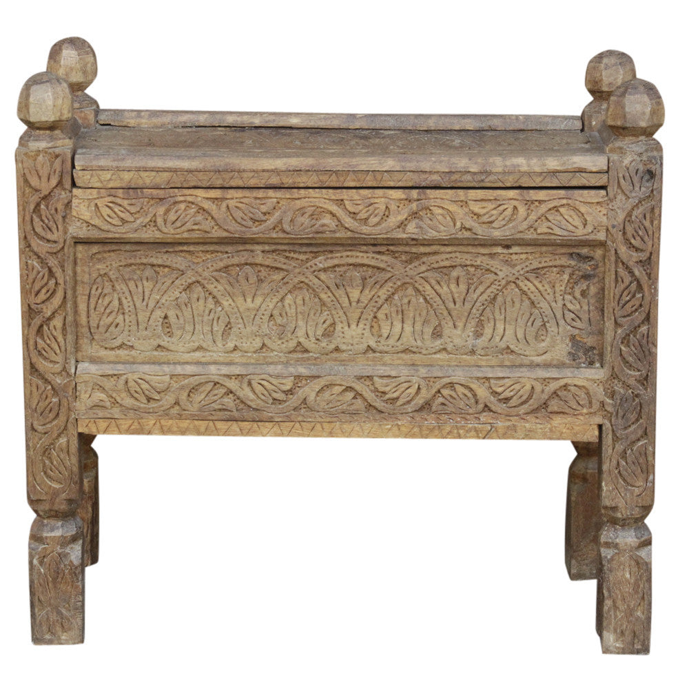 Carved Swat Dowry Chest