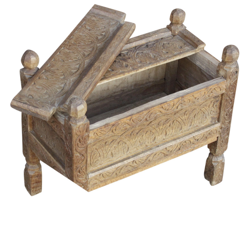 Carved Swat Dowry Chest