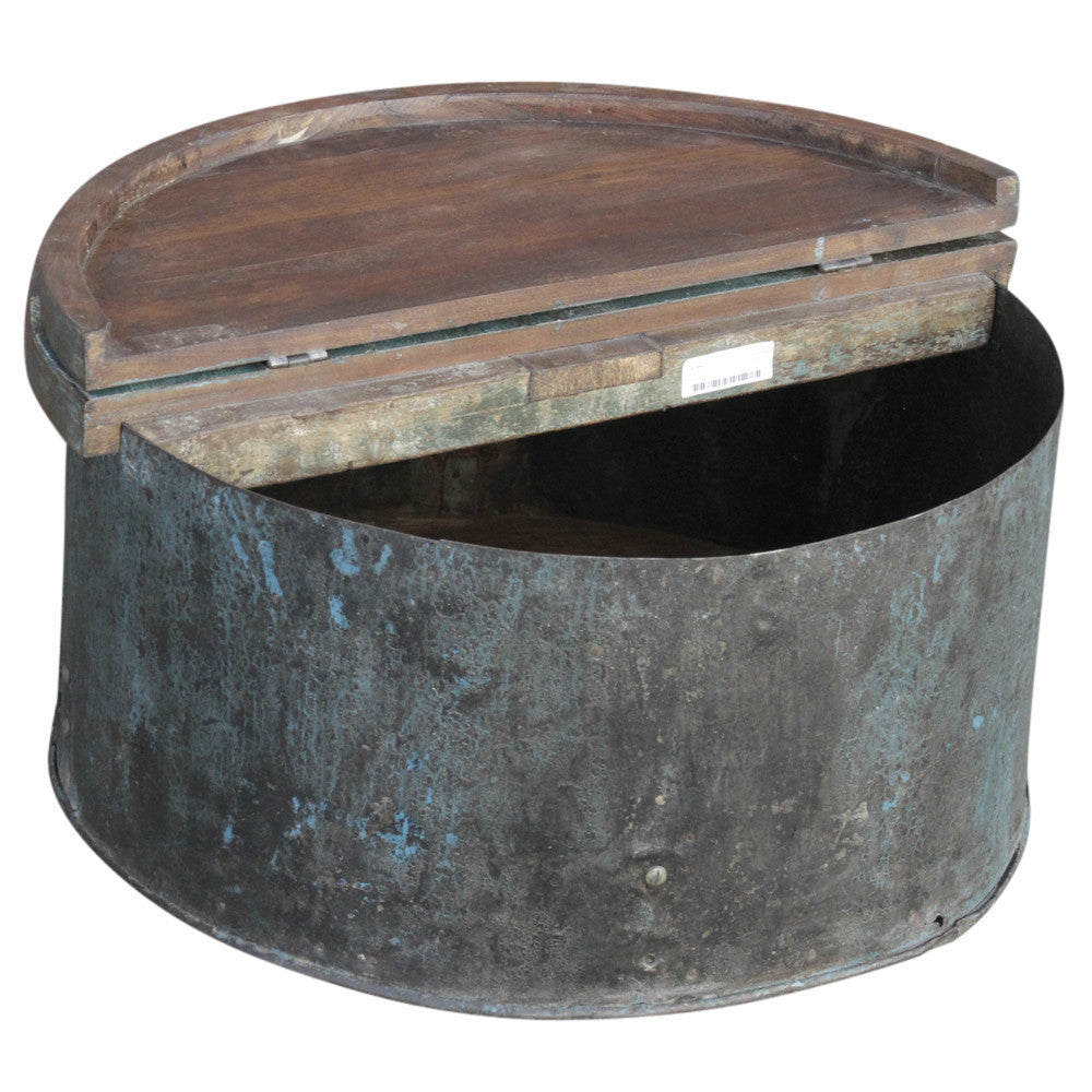 Round Grain Drum Table