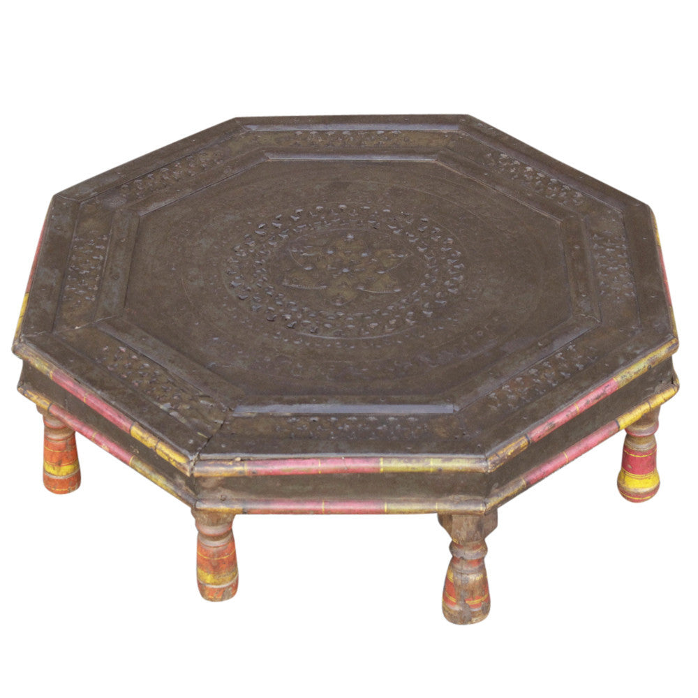 19th C. Carved Bajot Table