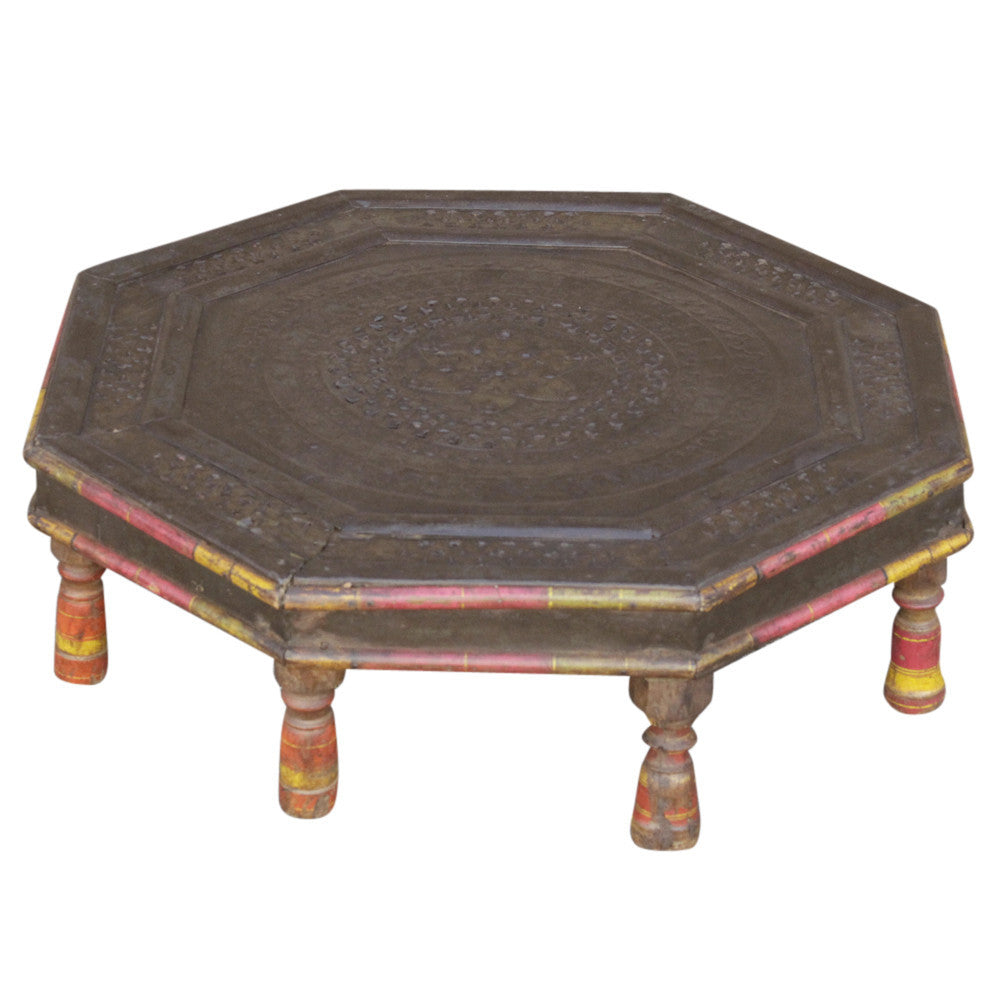 19th C. Carved Bajot Table