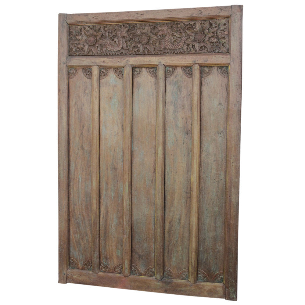 Carved Dragon Architectural Panel