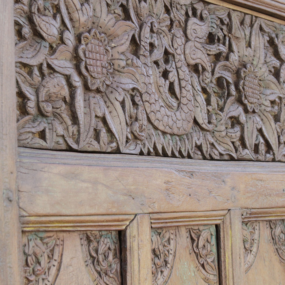 Carved Dragon Architectural Panel