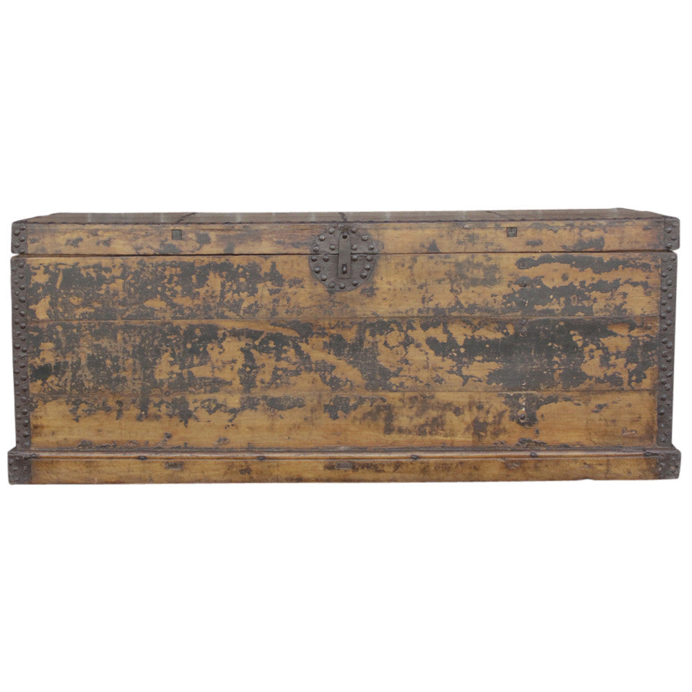 19th C. Tibetan Merchant Trunk
