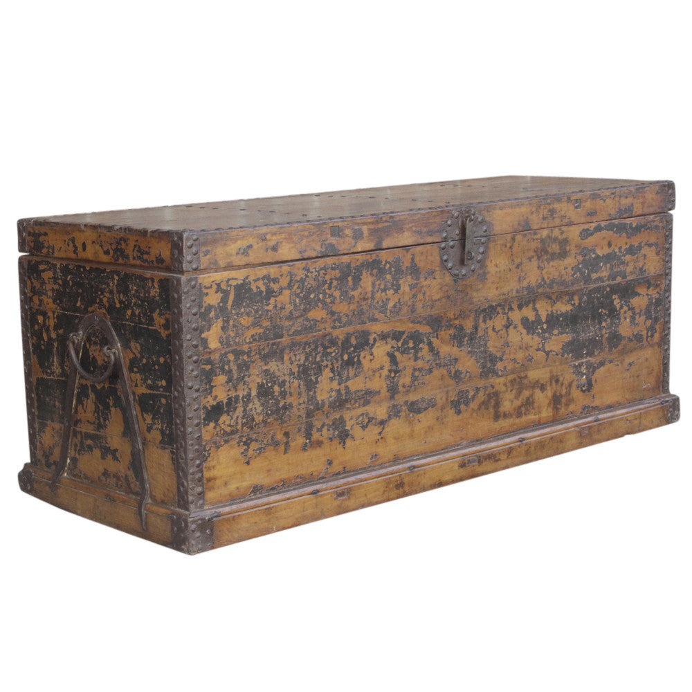 19th C. Tibetan Merchant Trunk