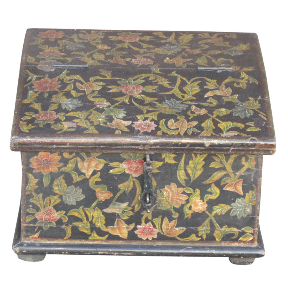 Floral Slant-Front Desk Box