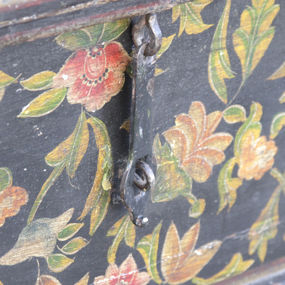 Floral Slant-Front Desk Box
