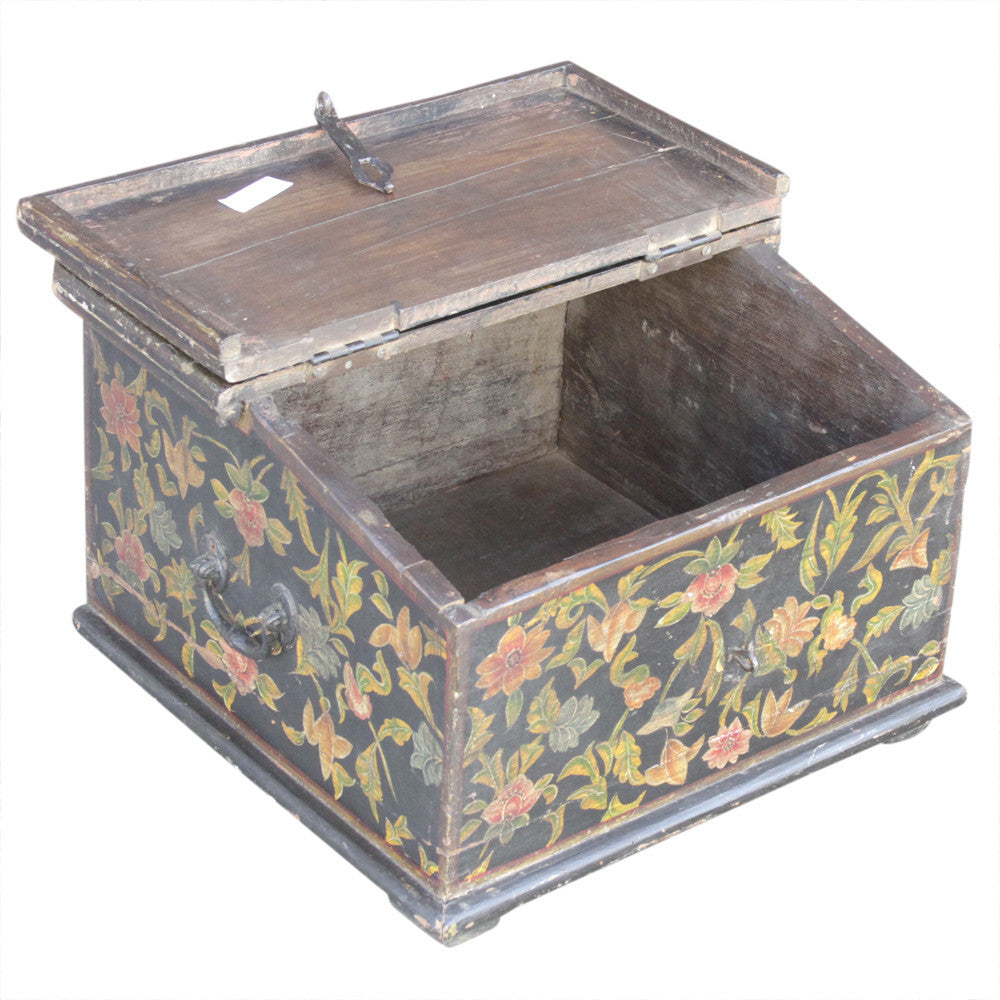 Floral Slant-Front Desk Box