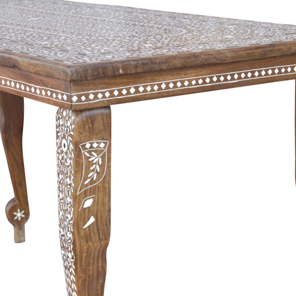 Coffee Table W/ Faux-Bone Inlay