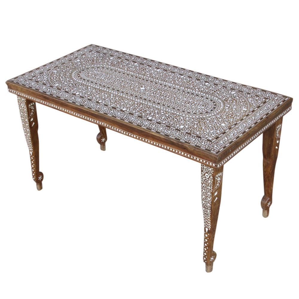 Coffee Table W/ Faux-Bone Inlay