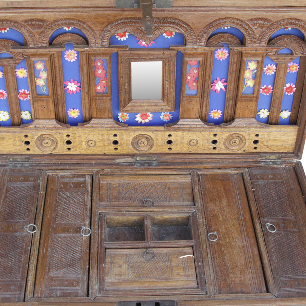 Brass Inlay Dowry Box