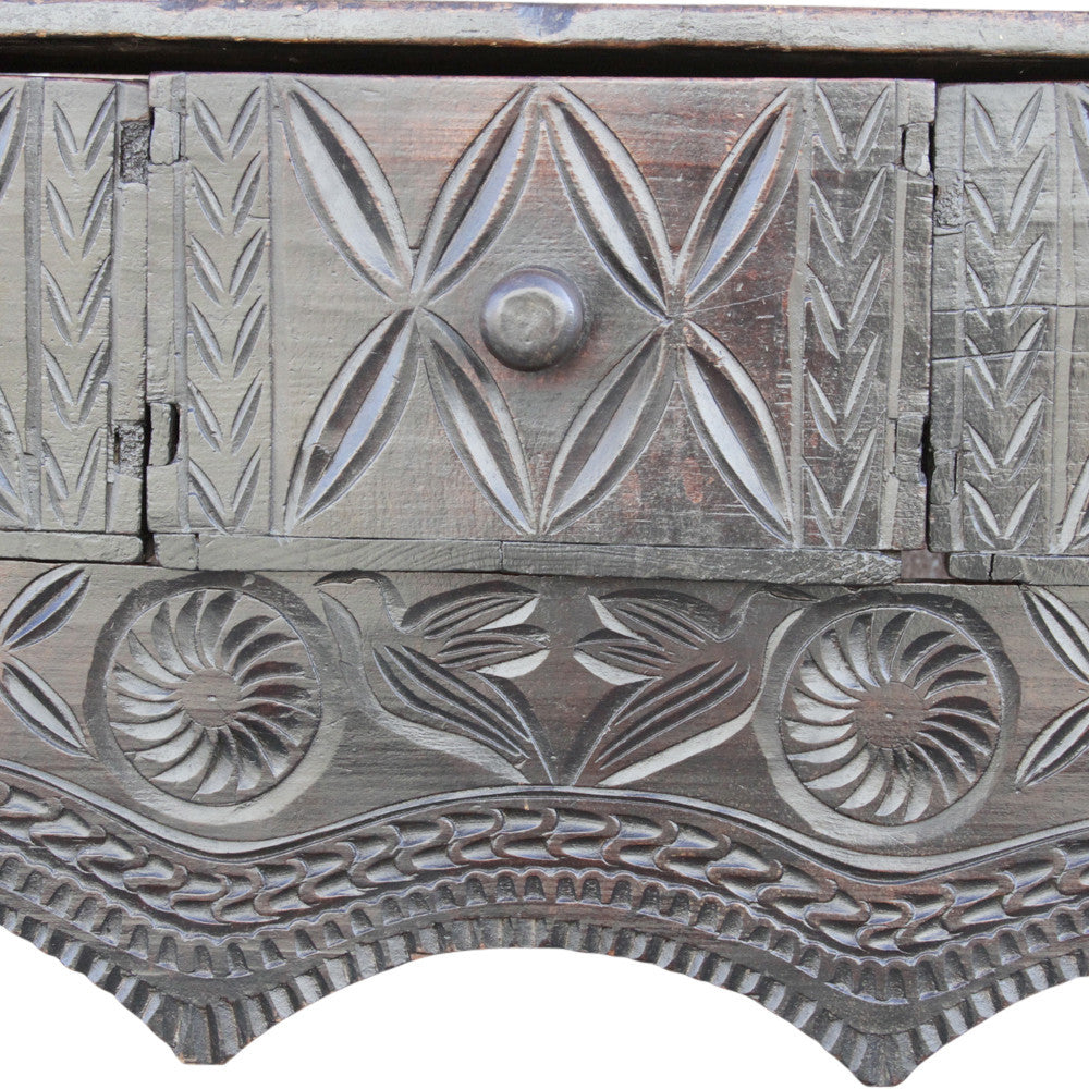 Guatemalan Nahuala Carved Table