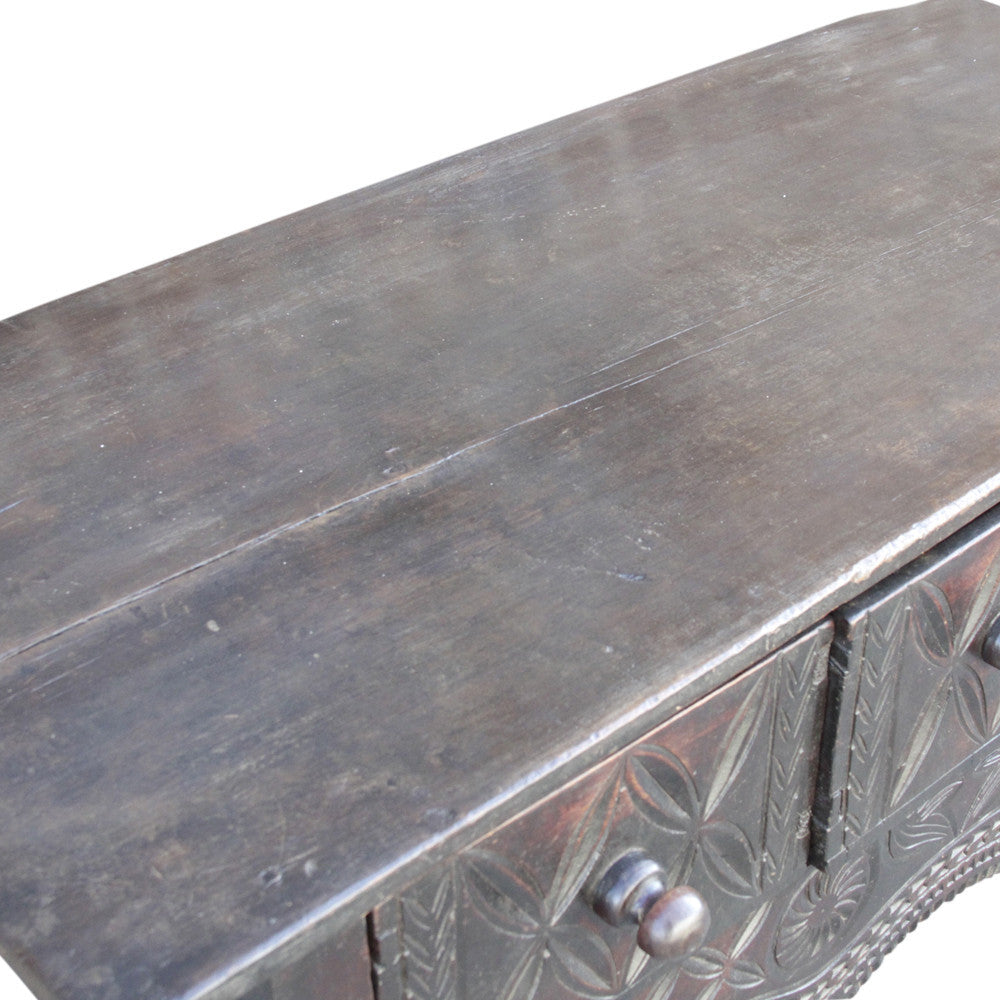 Guatemalan Nahuala Carved Table