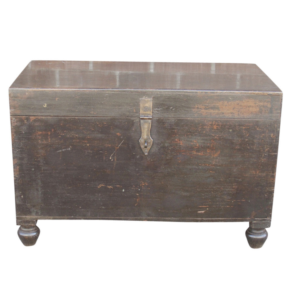 British Colonial Painted Merchant Trunk