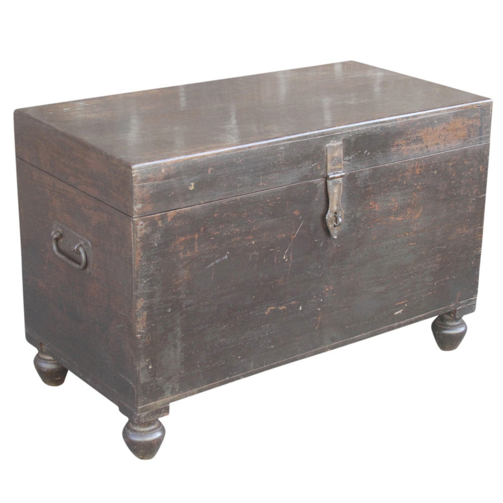 British Colonial Painted Merchant Trunk