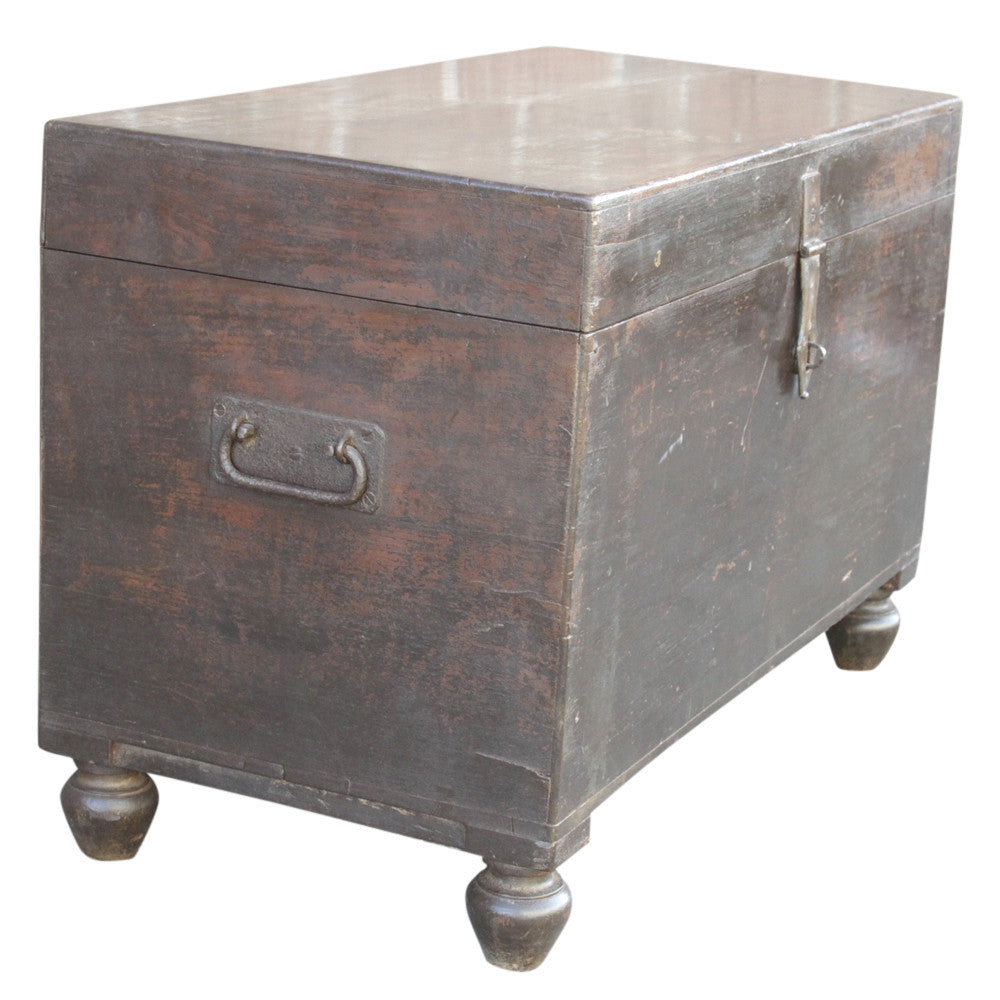 British Colonial Painted Merchant Trunk