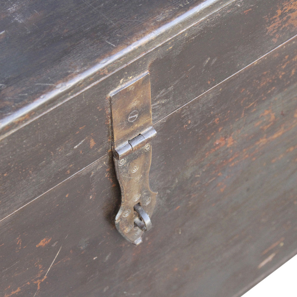 British Colonial Painted Merchant Trunk