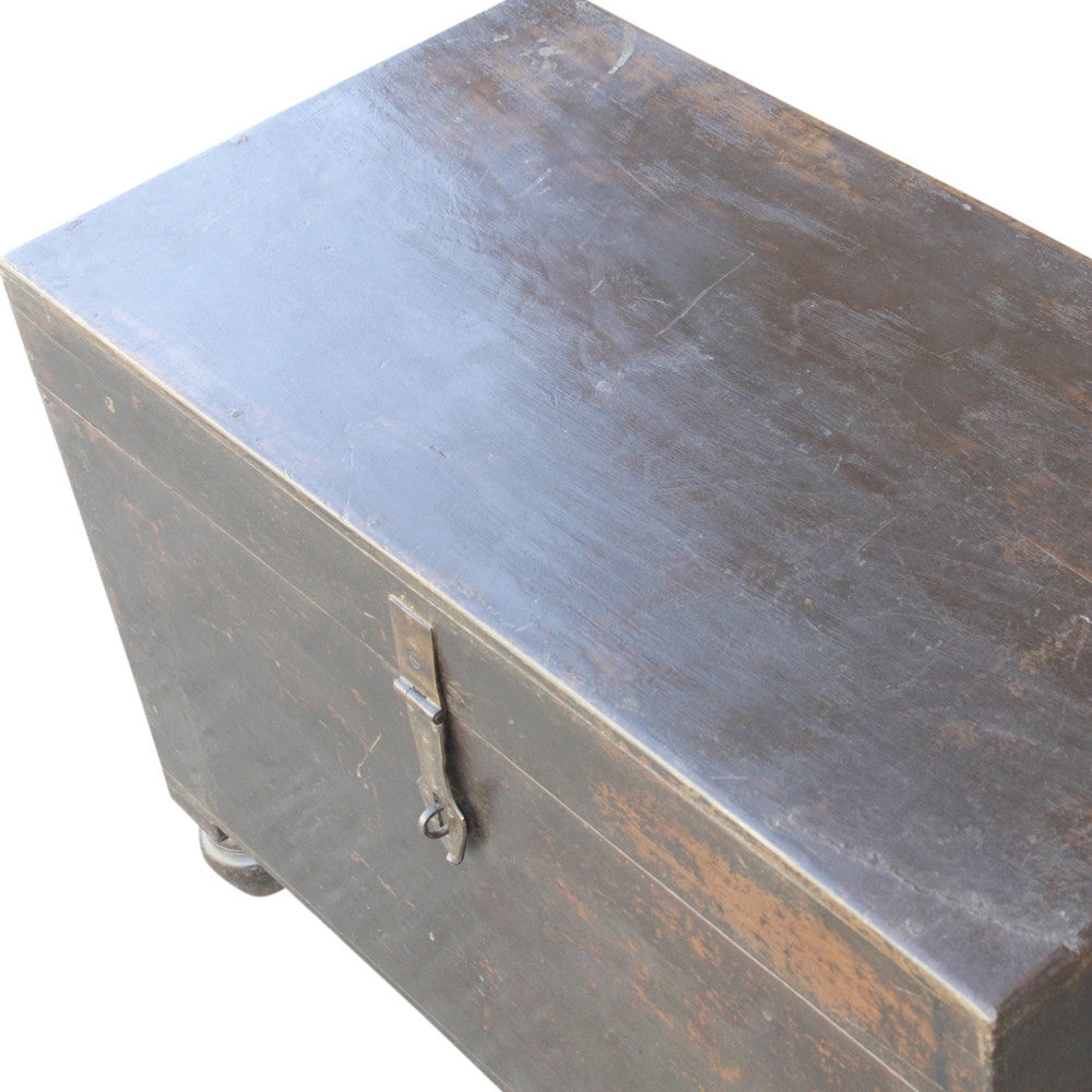 British Colonial Painted Merchant Trunk