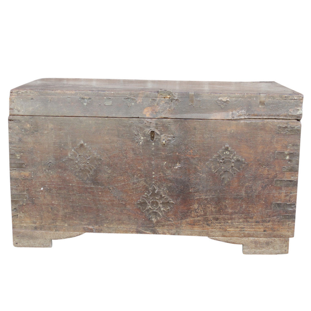 19th Century Campaign Dowry Trunk