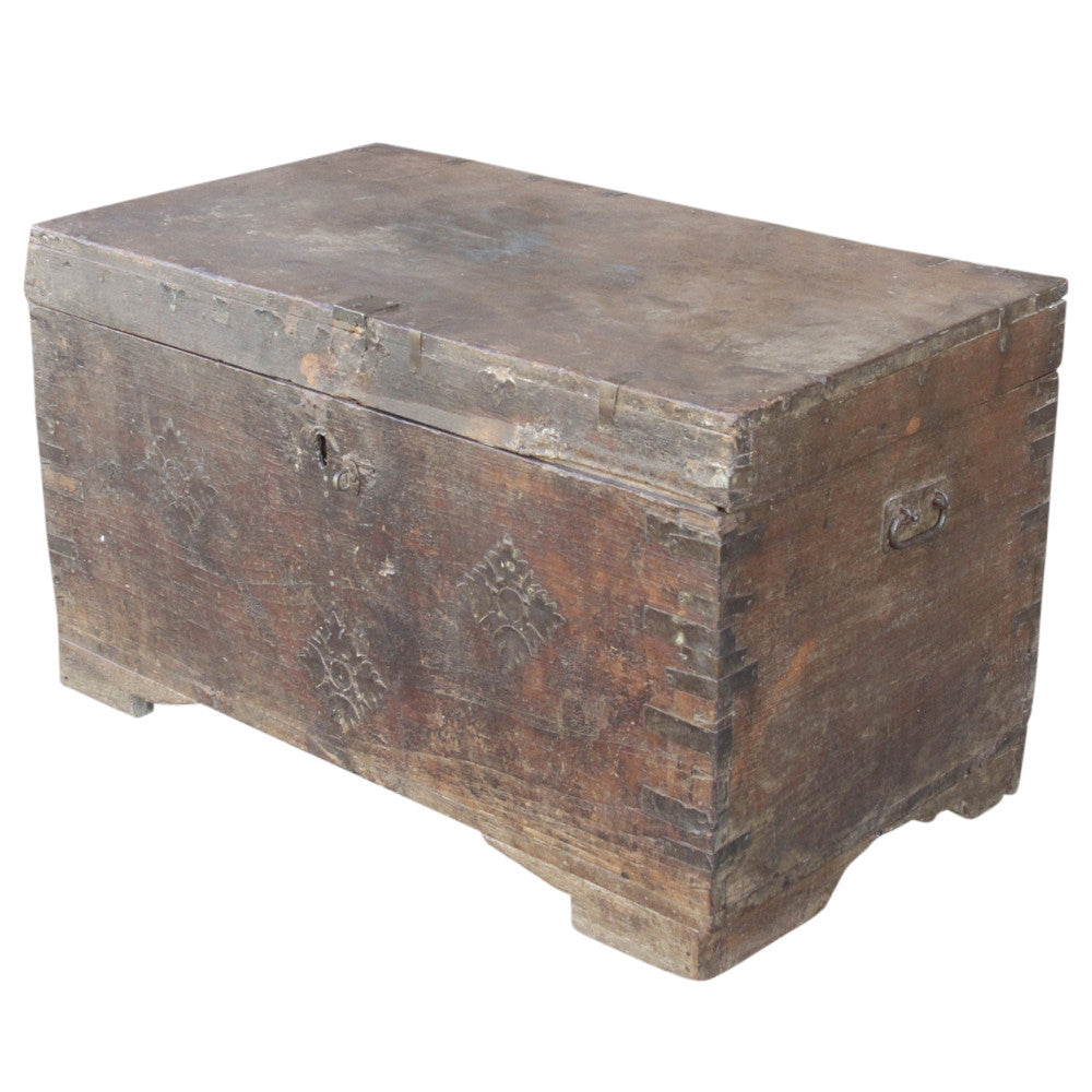 19th Century Campaign Dowry Trunk