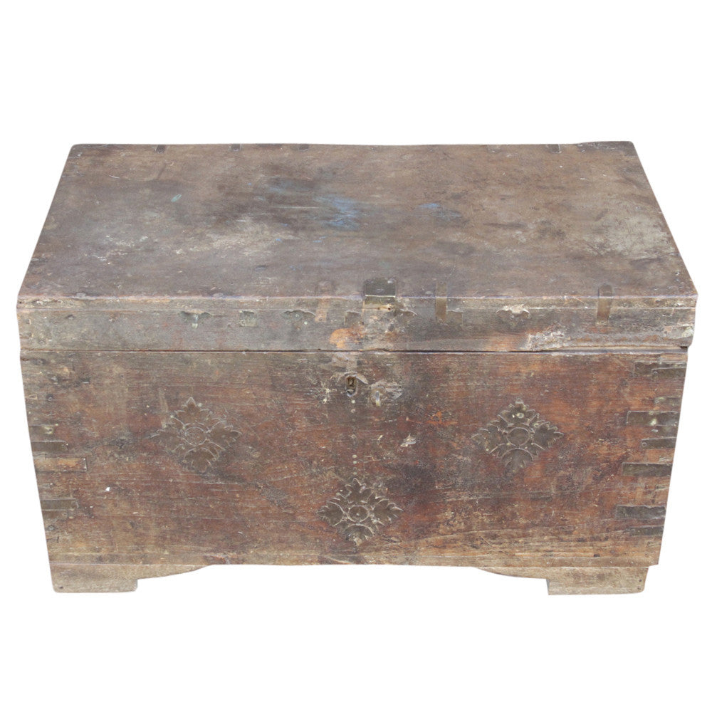 19th Century Campaign Dowry Trunk