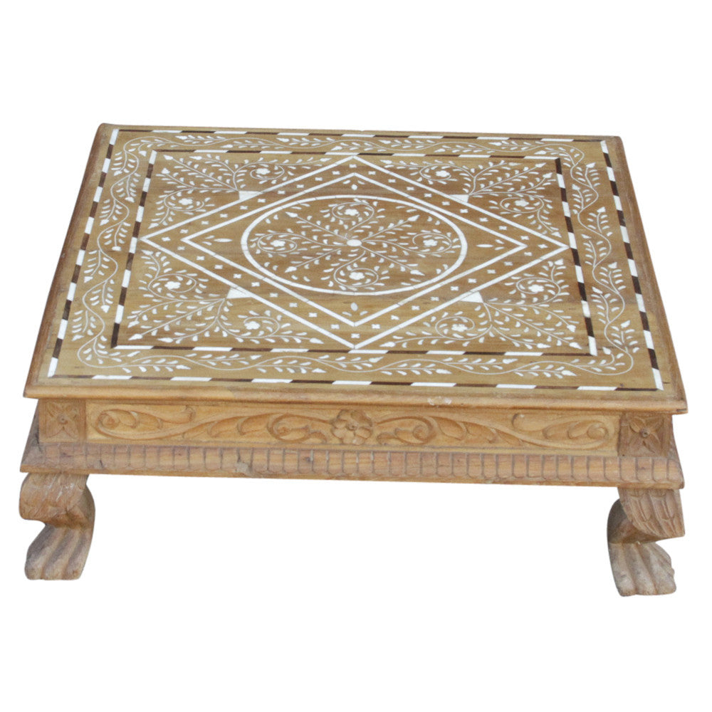 Large Carved Leg Bone Inlay Bajot