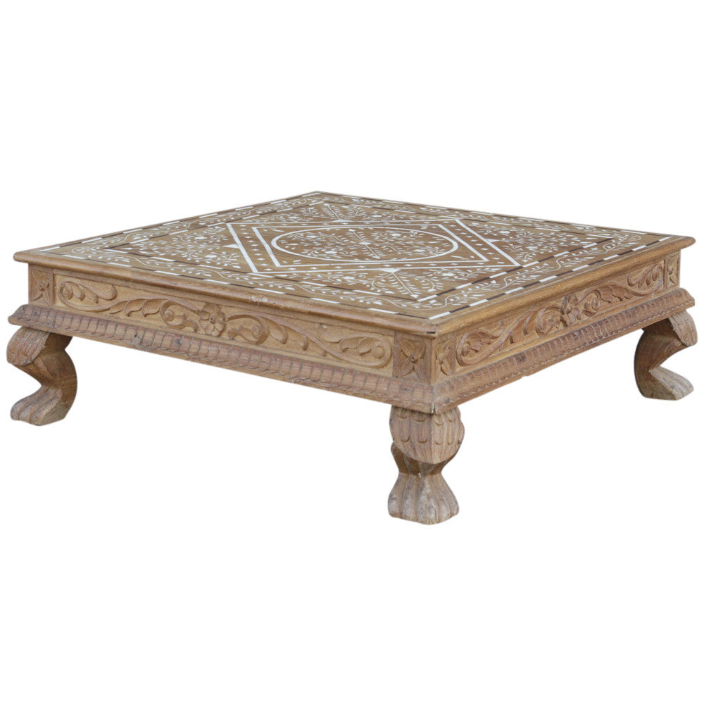 Large Carved Leg Bone Inlay Bajot