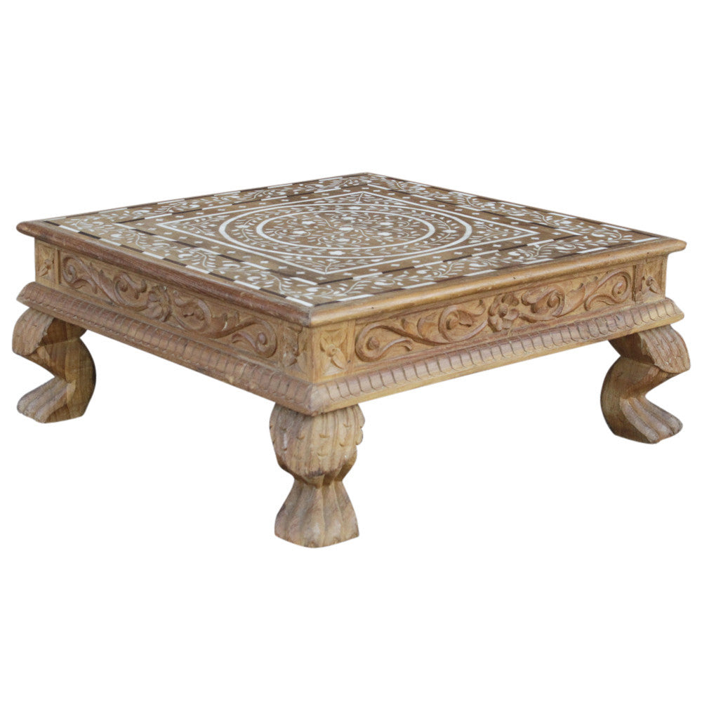 Anglo Indian Floral Inlaid Bajot