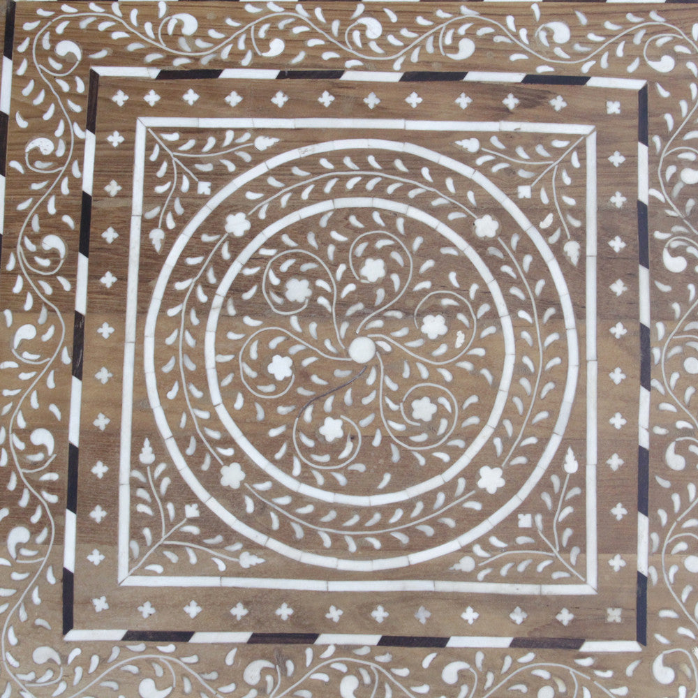 Anglo Indian Floral Inlaid Bajot
