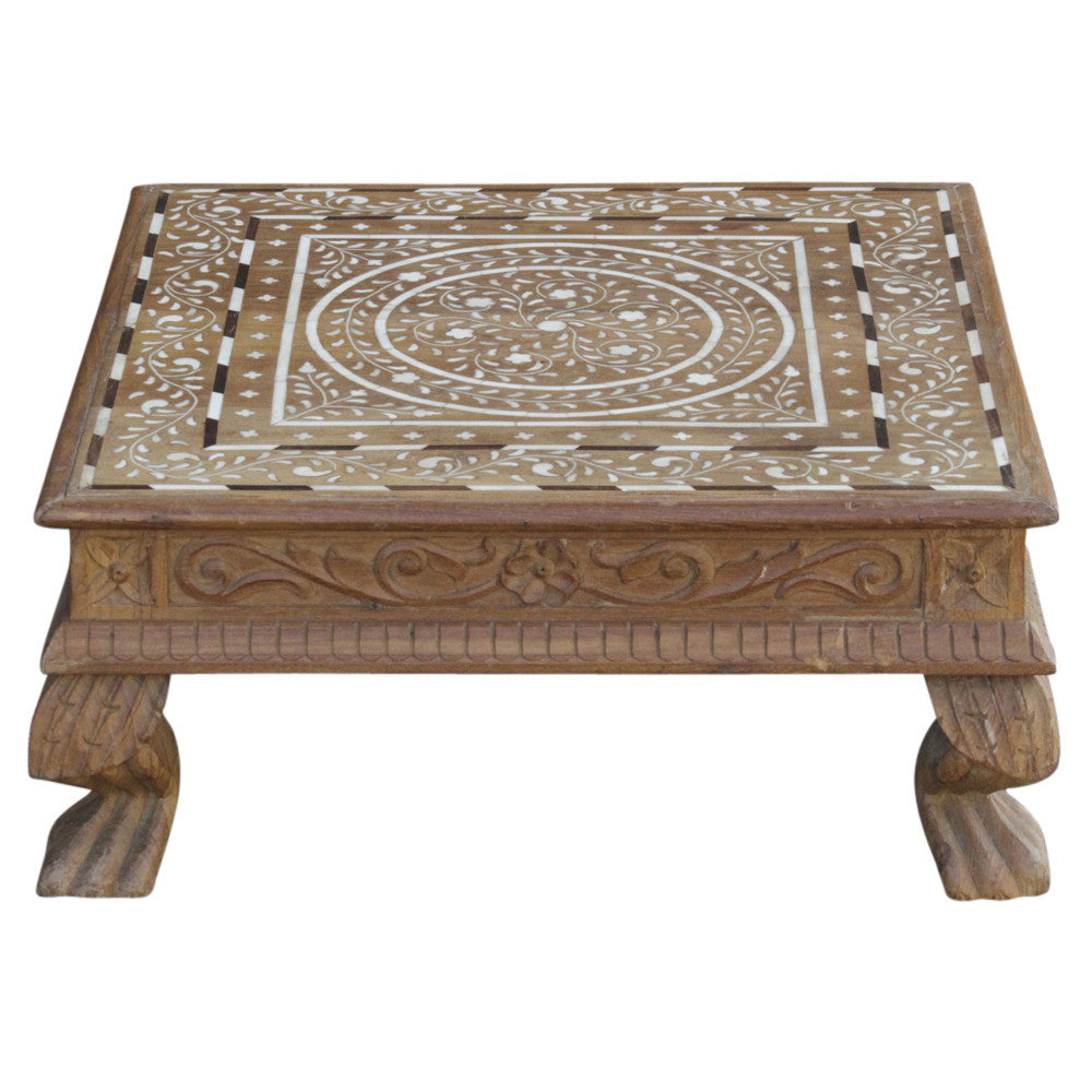 Anglo Indian Floral Inlaid Bajot