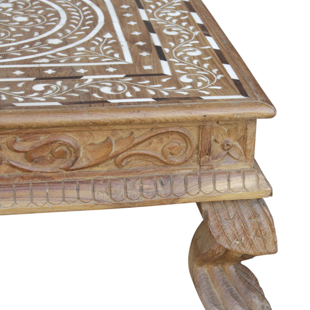 Anglo Indian Floral Inlaid Bajot
