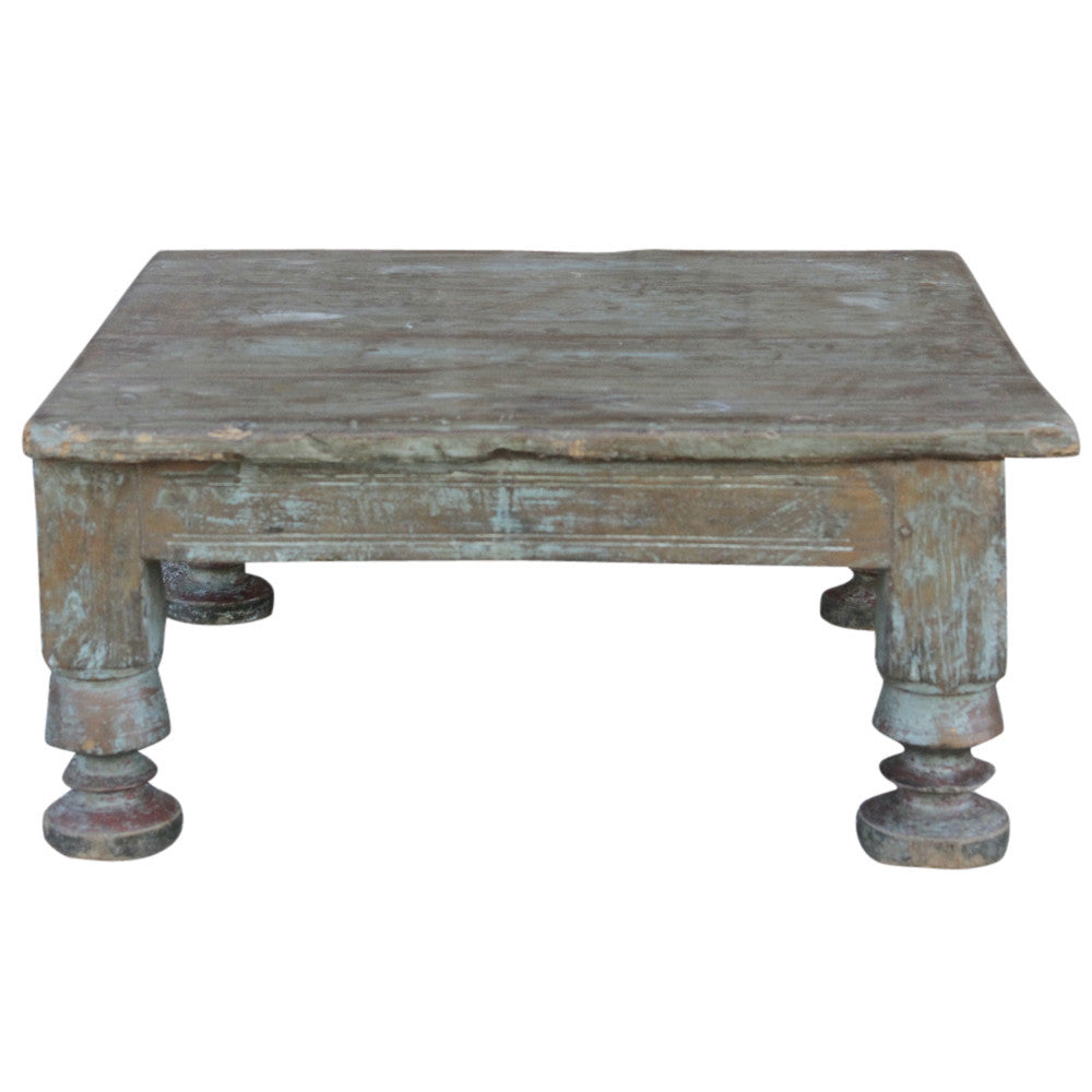 Large Distressed Bajot Low Table