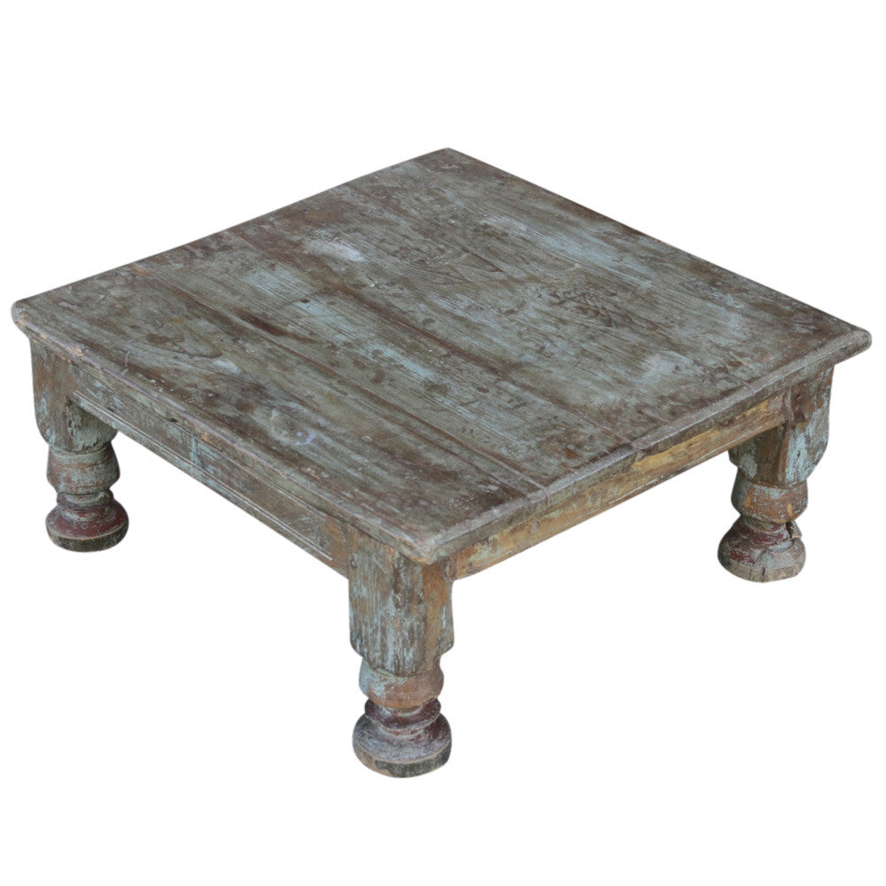 Large Distressed Bajot Low Table