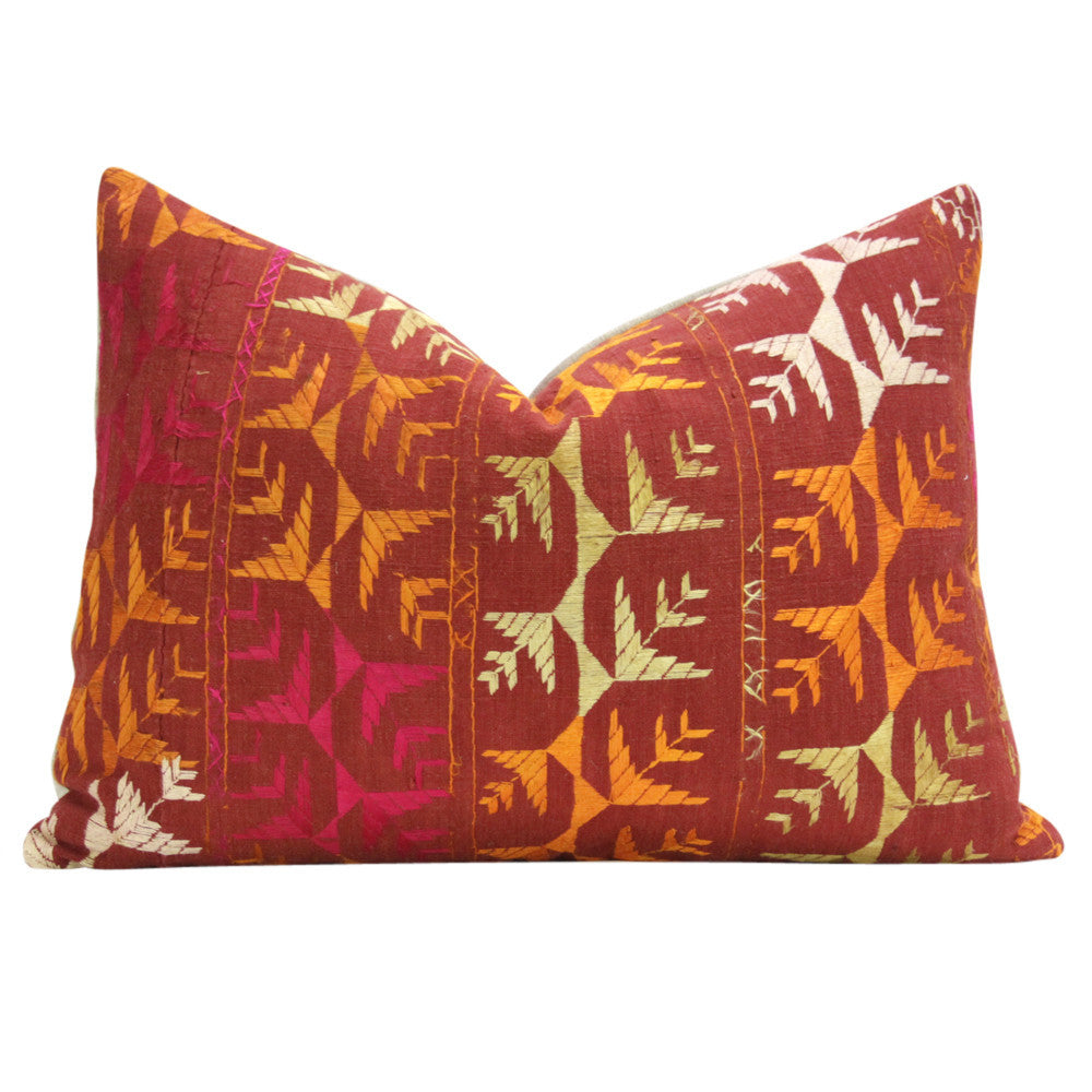 Elili Phulkari Pillows, Pair