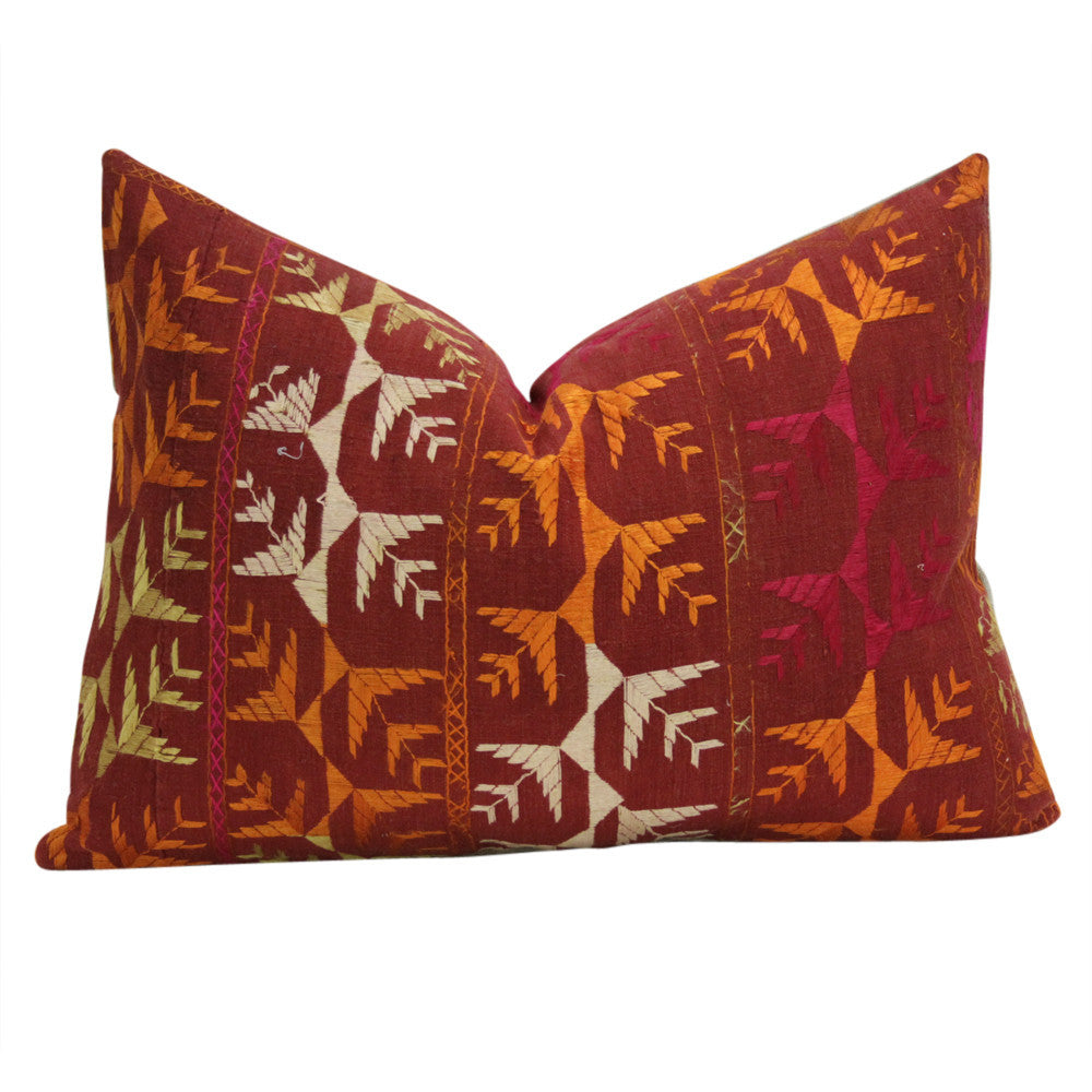 Elili Phulkari Pillows, Pair