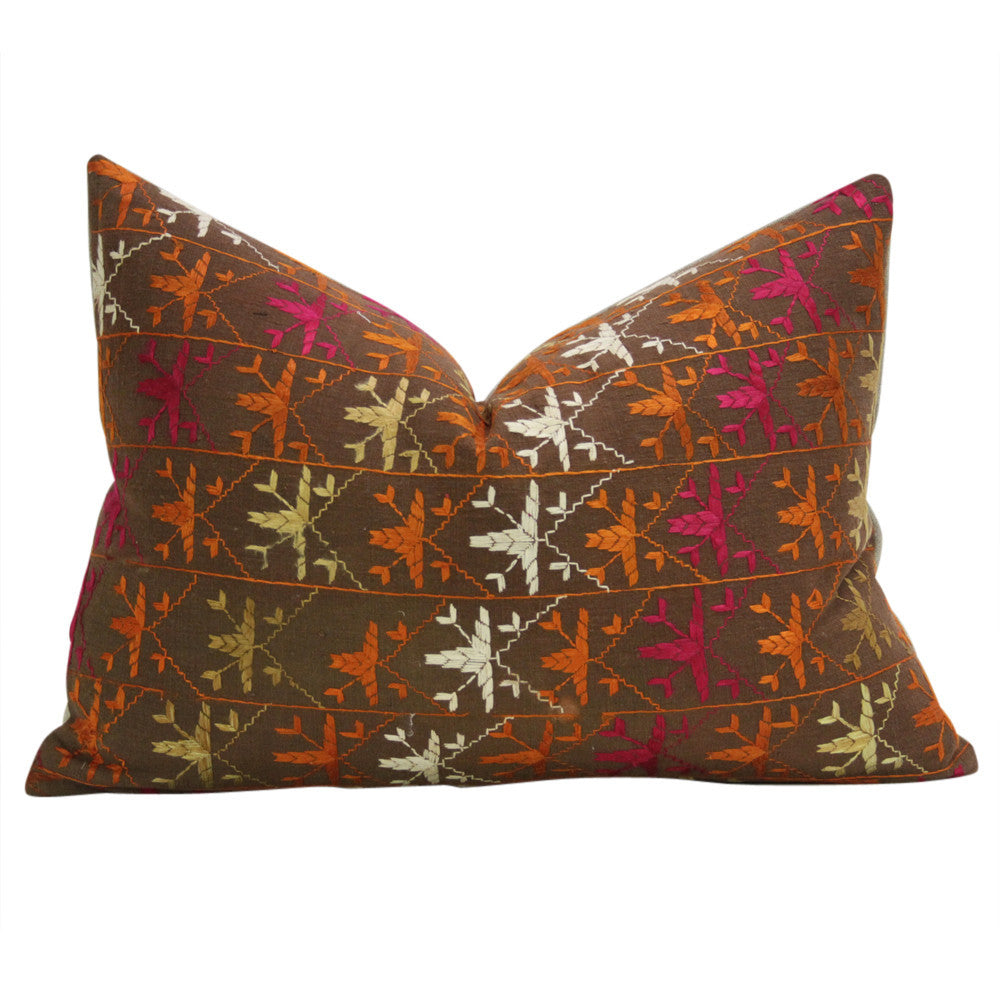 Trisha Phulkari Pillows, Pair