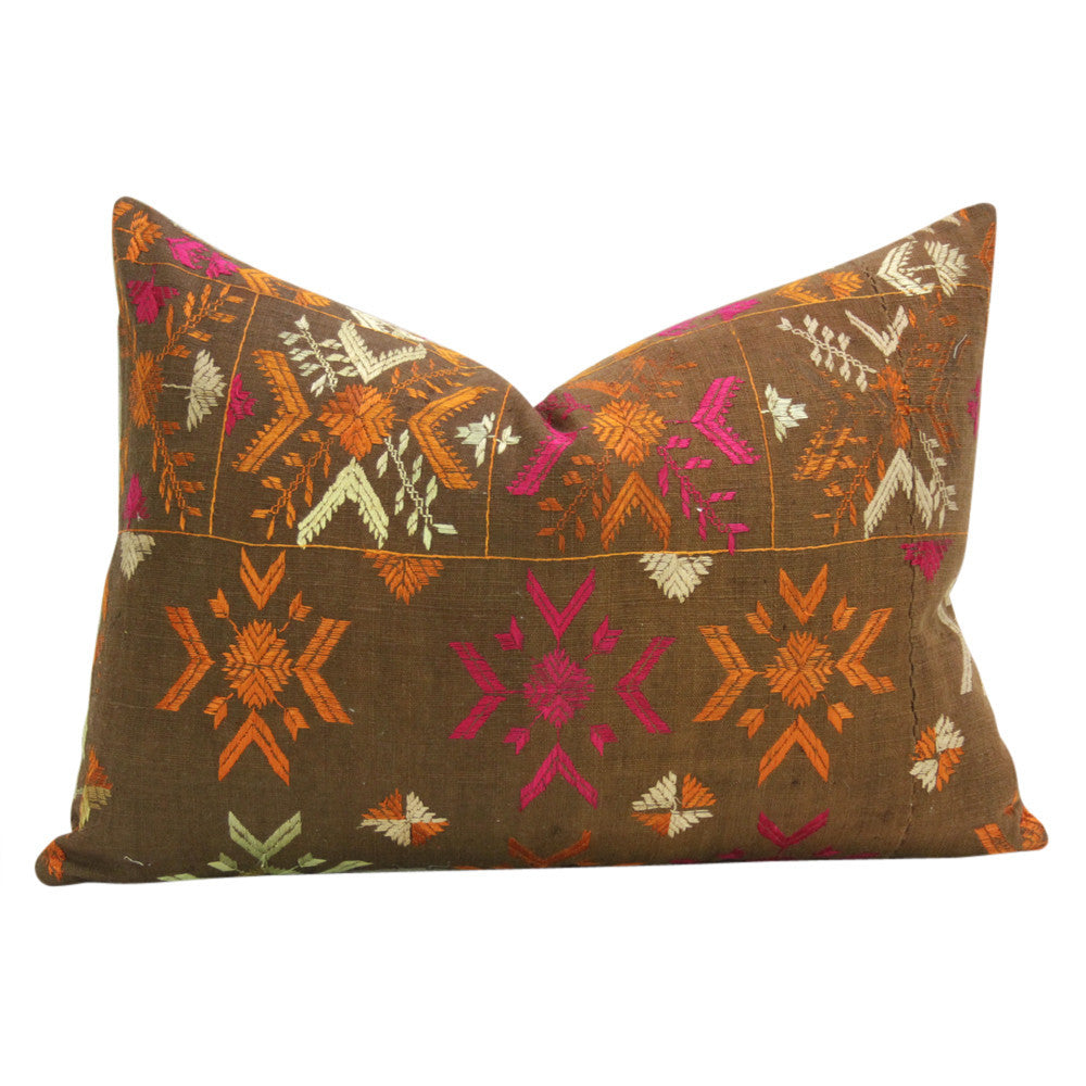 Senchi Phulkari Pillows, Pair